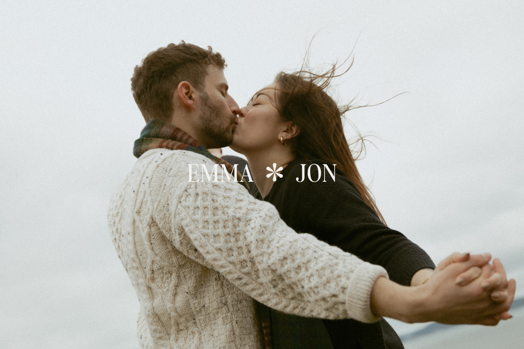 Emma and Jon on the coast of Seattle